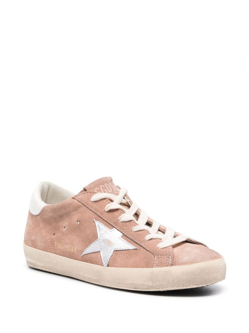 SUPER-STAR SUEDE UPPER LAMINATED LEATHER STAR POLISHED LEATHER HEEL